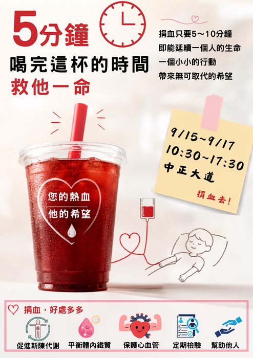 捐血活動海報2